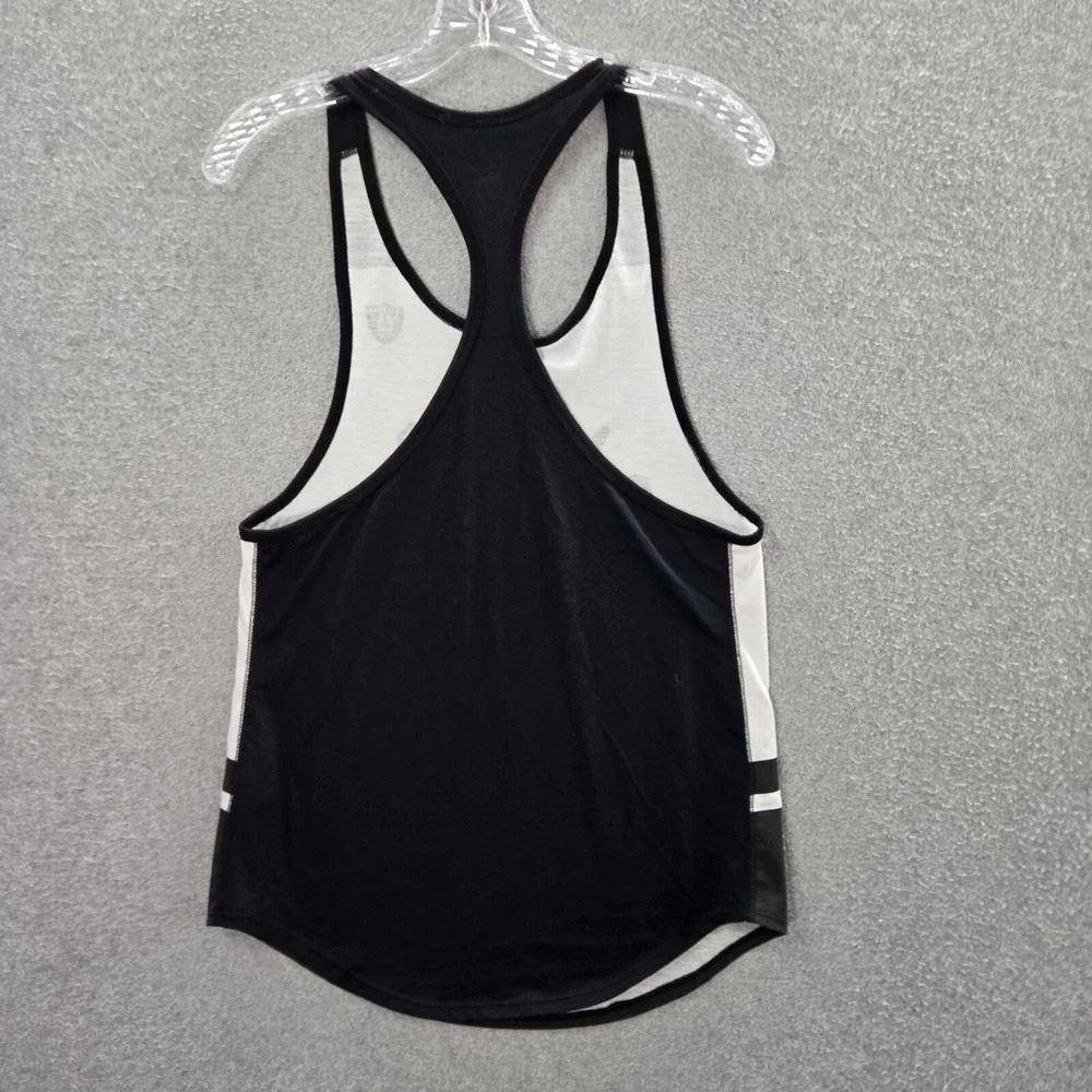 Oakland Raiders Football Women Activewear Top XS Black Tank Nike Swoosh‎ Dri Fit
